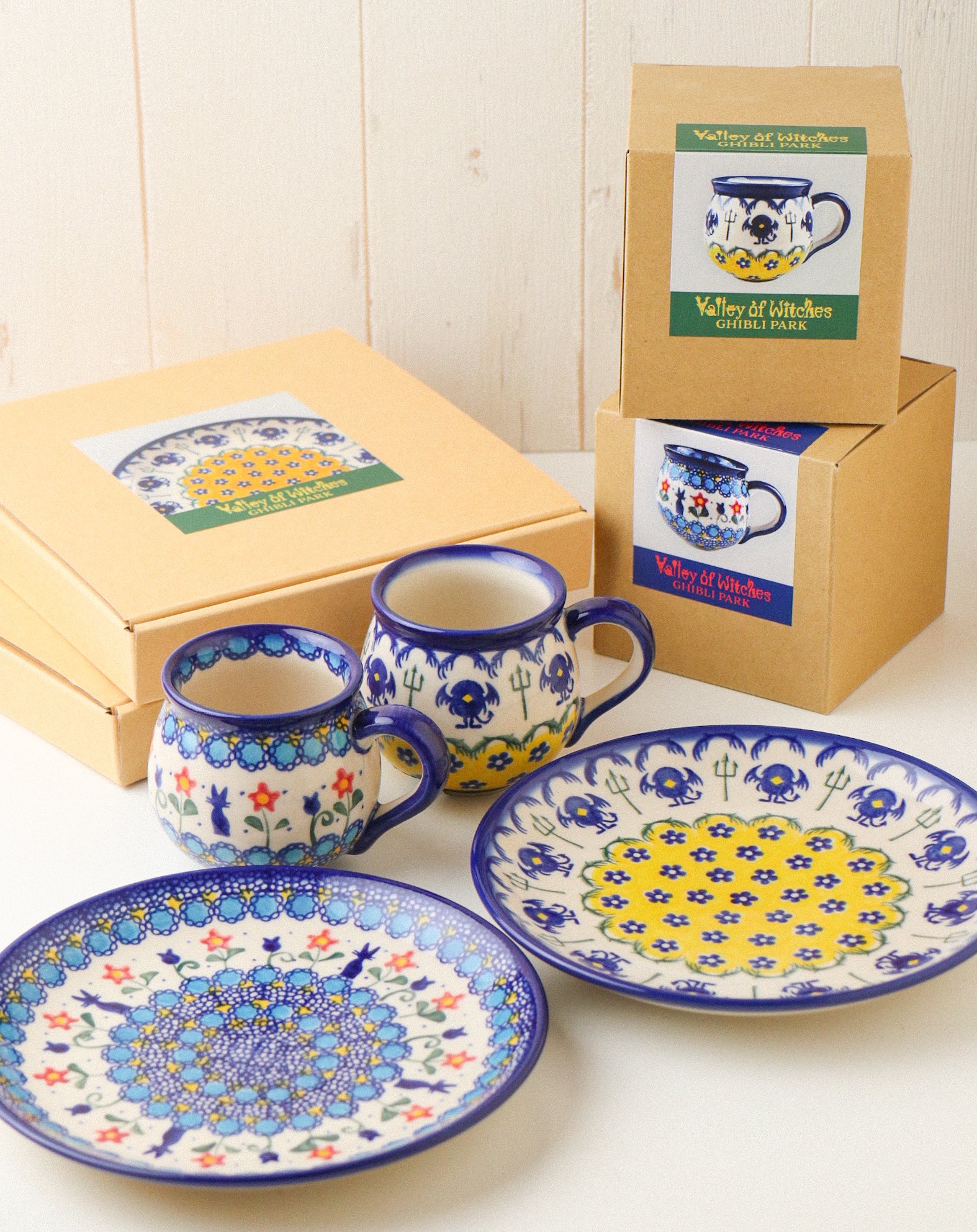 ジブリパーク ハウルの動く城 ポーリッシュポタリープレート マグカップ