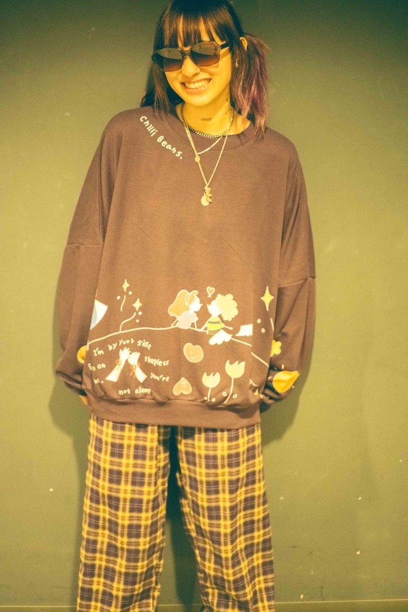◉Sweatshirt Lily: L size Moto: L size Maika: M size ◉Check pants