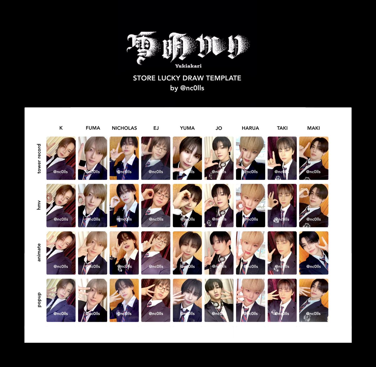 &TEAM andteam 雪明かり 直筆サイン入りチェキ ラキドロ ニコラス