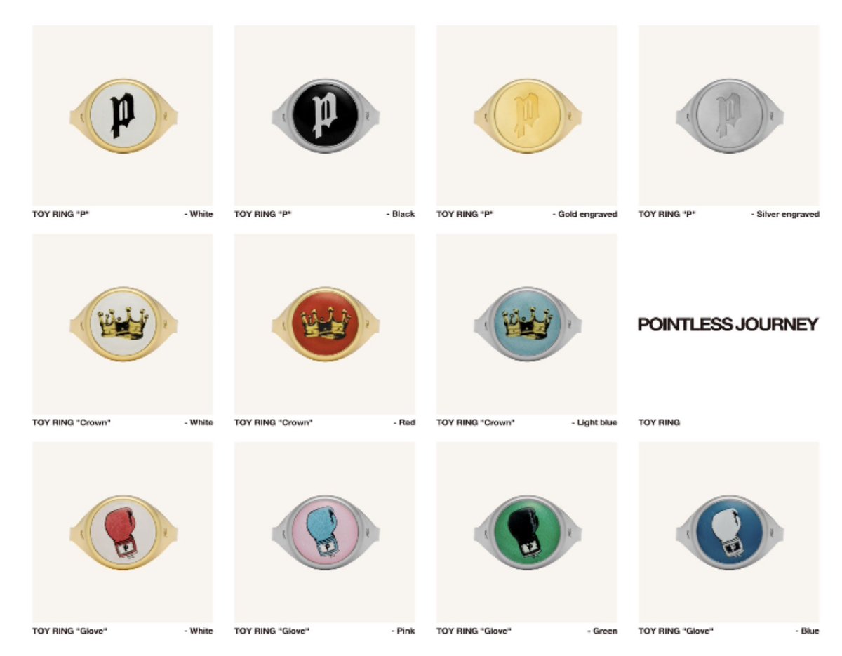 PointlessJourney ポイントレスジャーニー TOYリング TOY RING ブルー