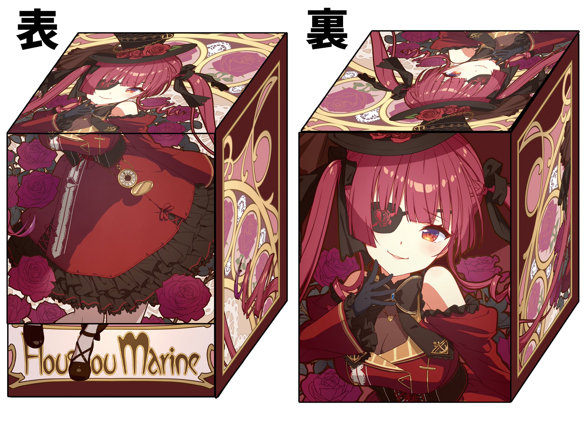 混沌の女神様 ホロライブ 合皮デッキケース ミュシャ風 らでん 混沌の