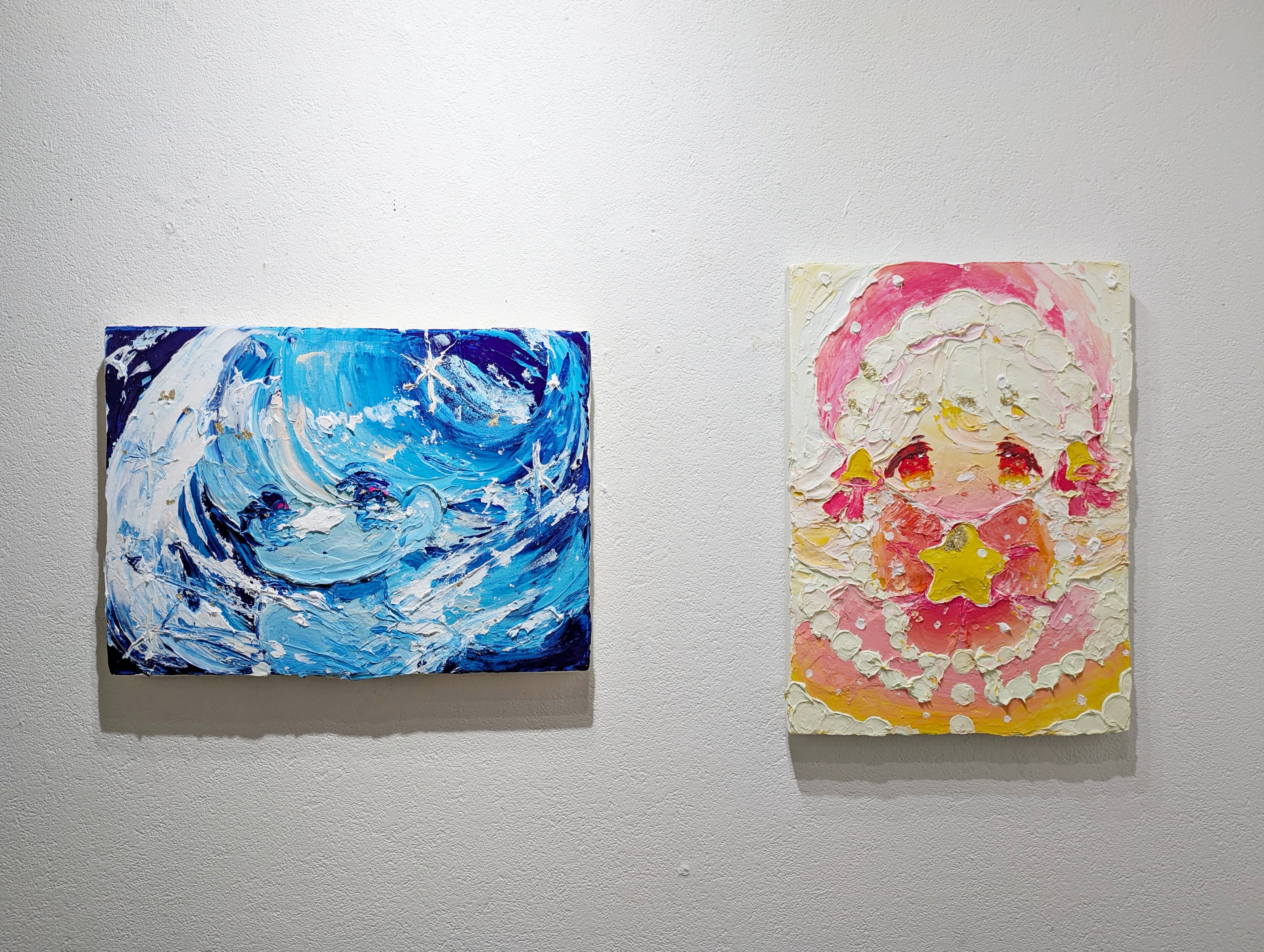 原画】小田望楓 「受け取ってくれる？」20cm×20cm原画 COA 証明書付