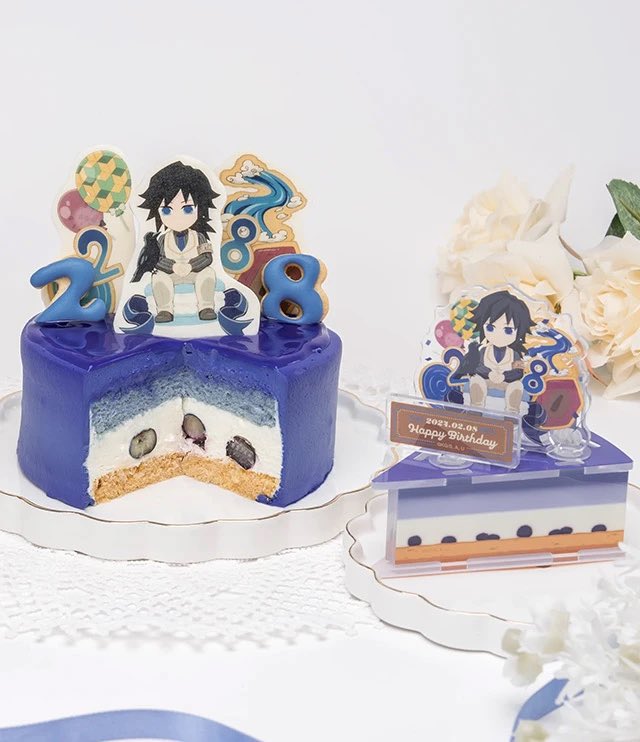 鬼滅の刃 キャラクター誕生祭 ケーキイラスト一周記念「お誕生日ケーキ