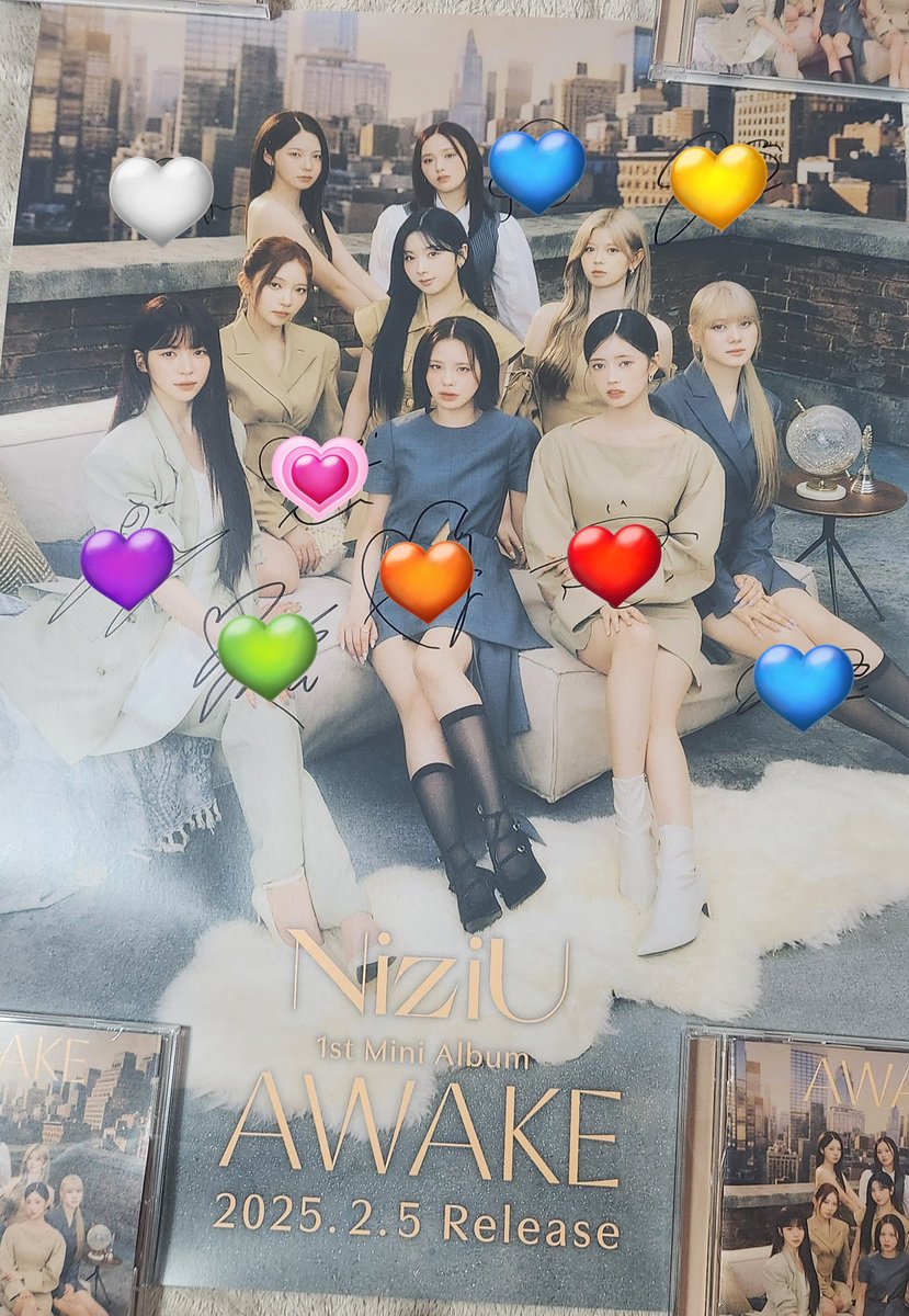 あきみーさま専用】NIZIU全員直筆サイン入りポスター 割引 NiziU