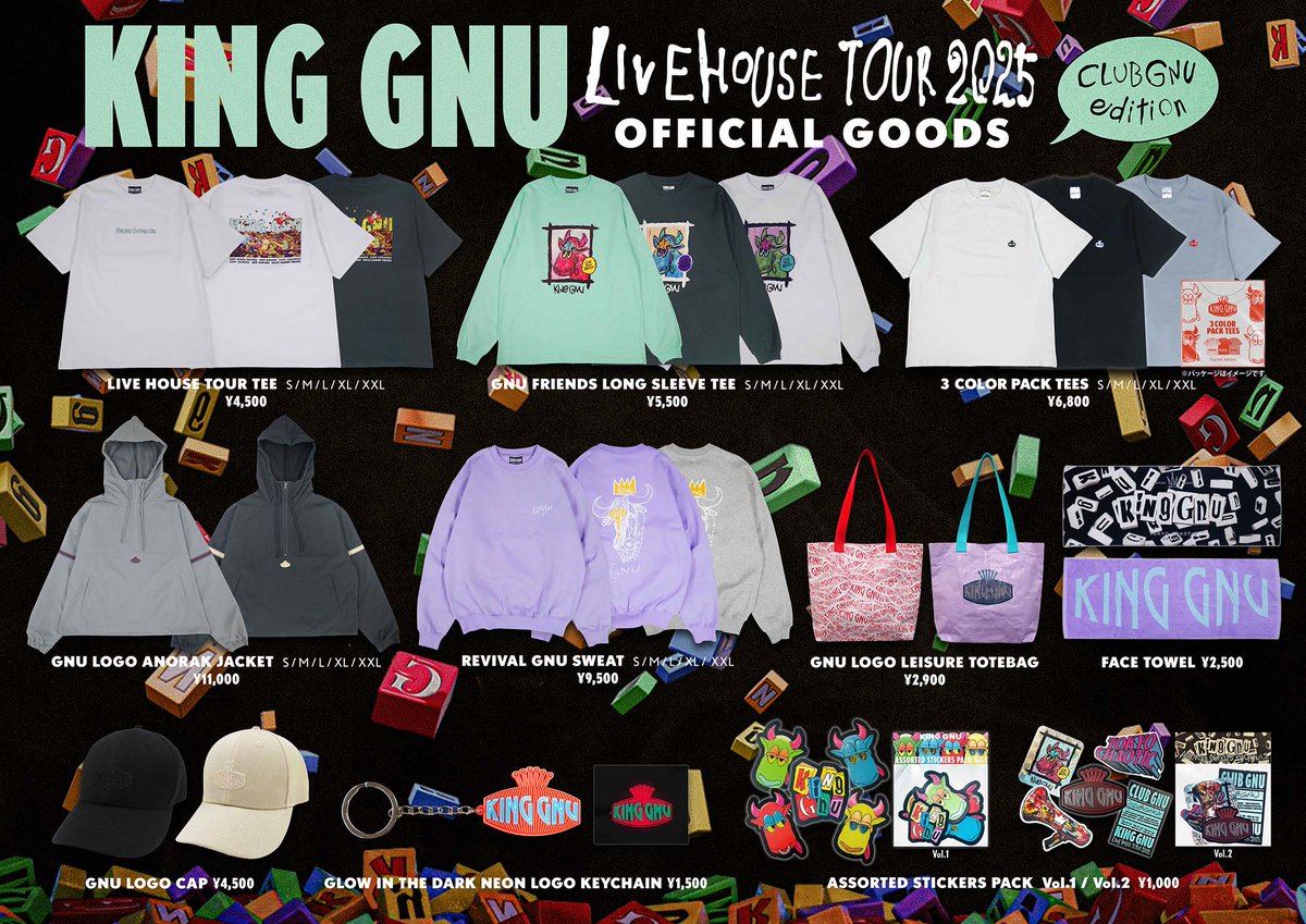 KING GNU LIVEHOUSE TOUR 2025 CLUB GNU EDITION