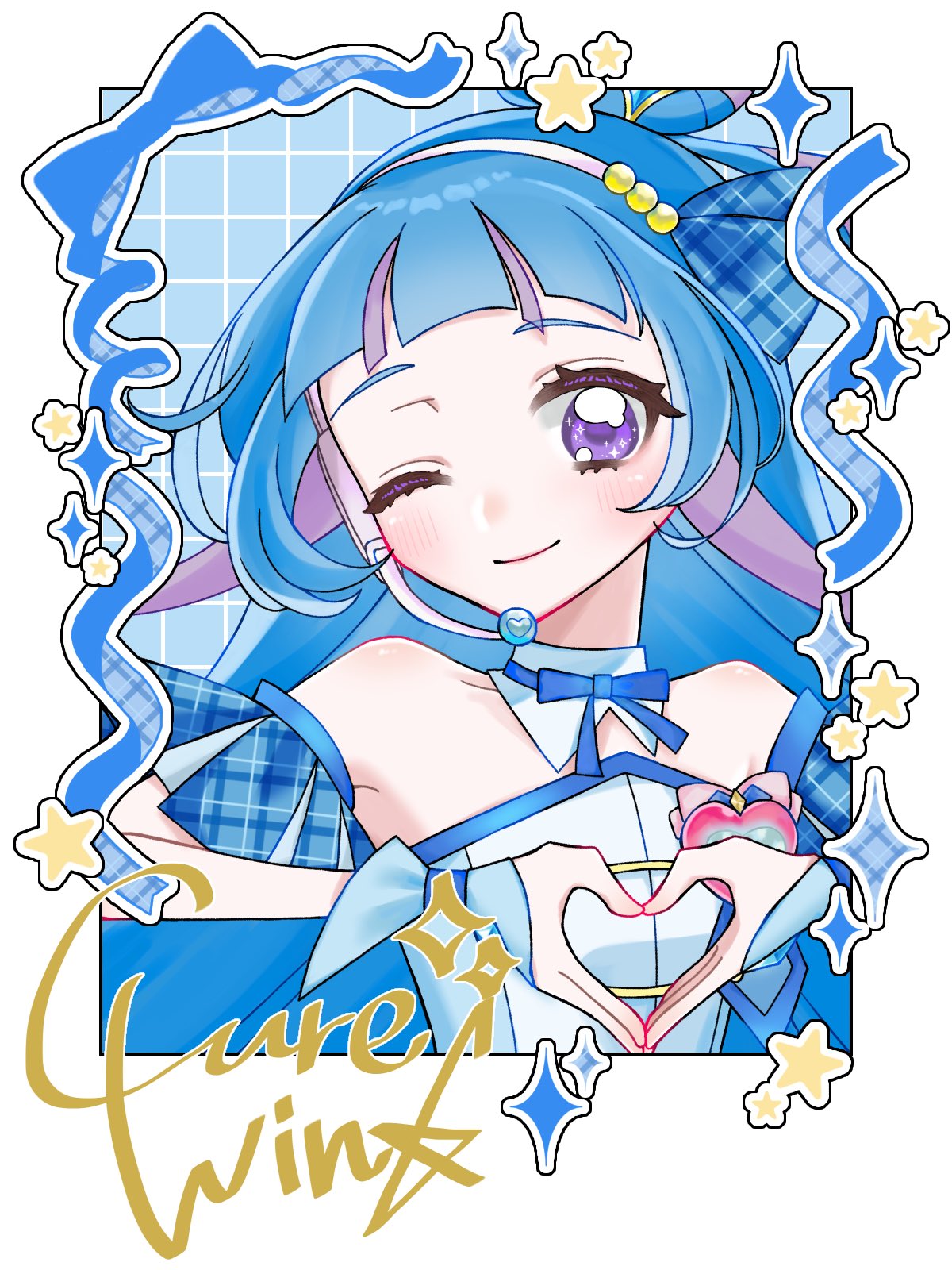 キュアスカイ プリキュア 中国 スクエア缶バッジ 中国缶 プリキュア