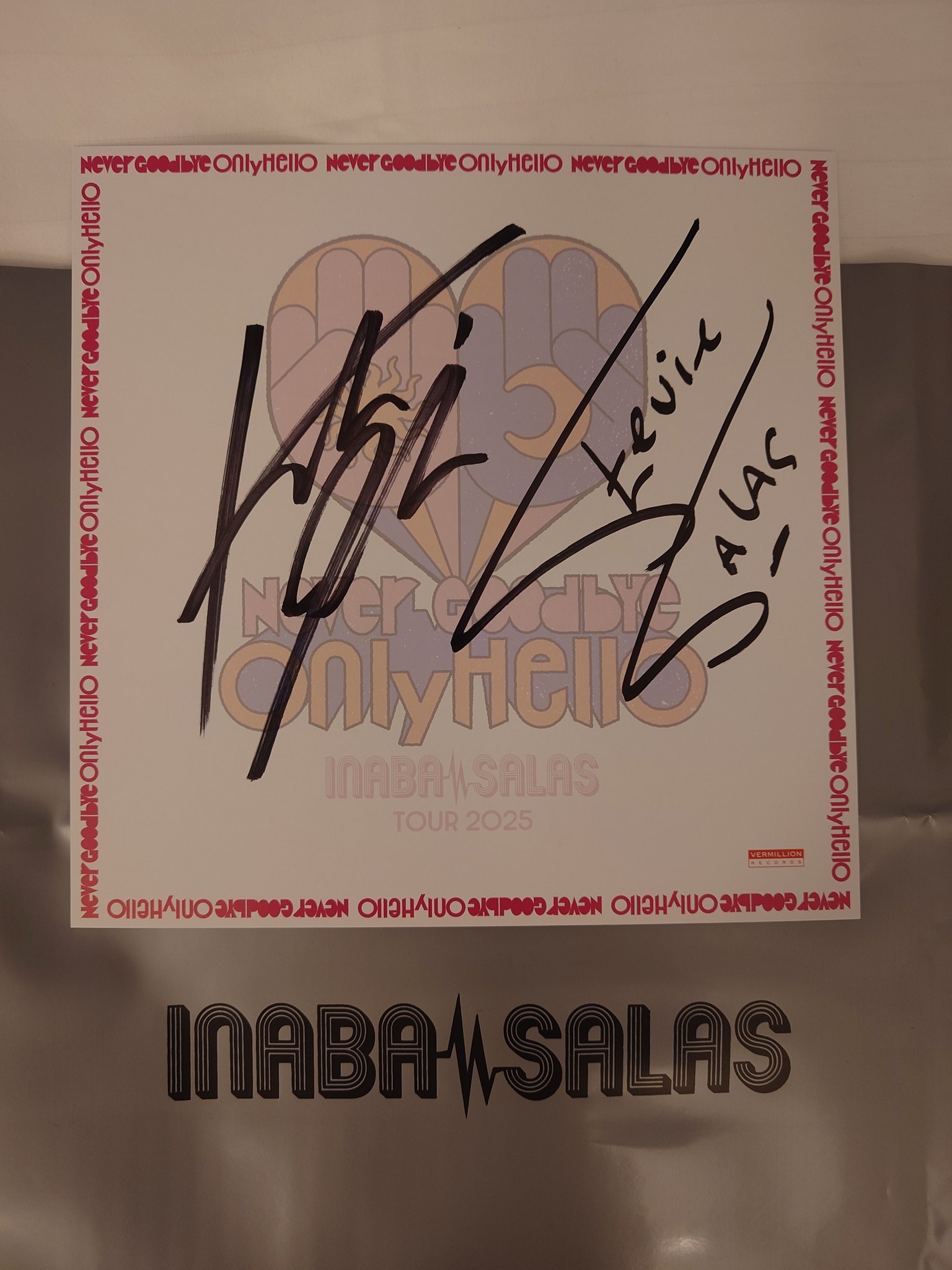 INABA/SALAS サイン色紙 会場限定 INABA/SALAS サイン色紙B'z 稲葉浩志