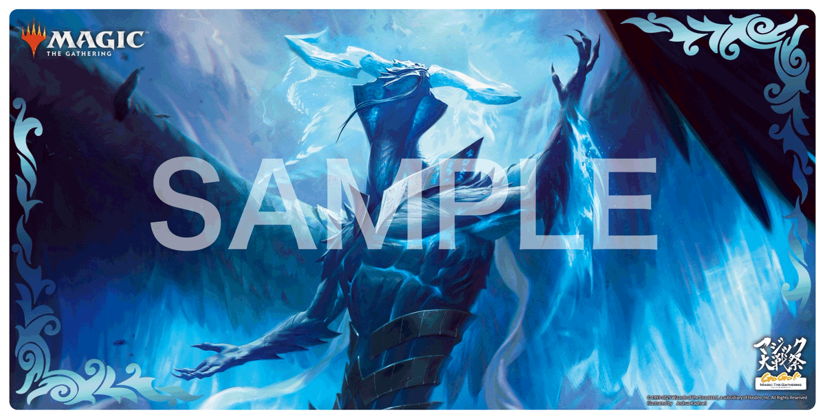 嵐の目、ウギン 箔押しプレイマット MTGプレイマット マジック大戦祭