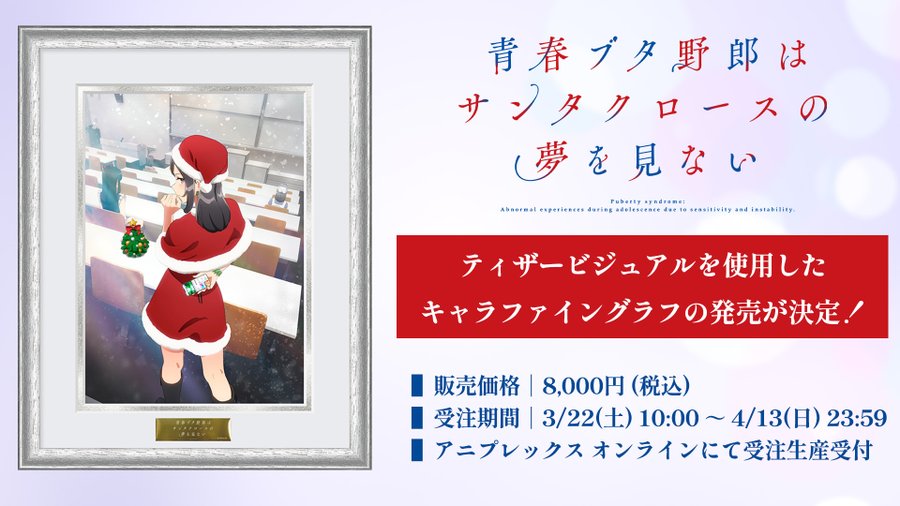 ◤￣￣￣￣￣￣ #青ブタ キャラファイングラフ ＿＿＿＿＿＿◢ アニメ