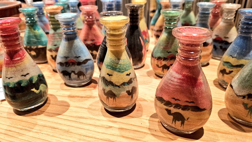 2025関西大阪万博のヨルダンパビリオンの砂 ヨルダン サンドアート