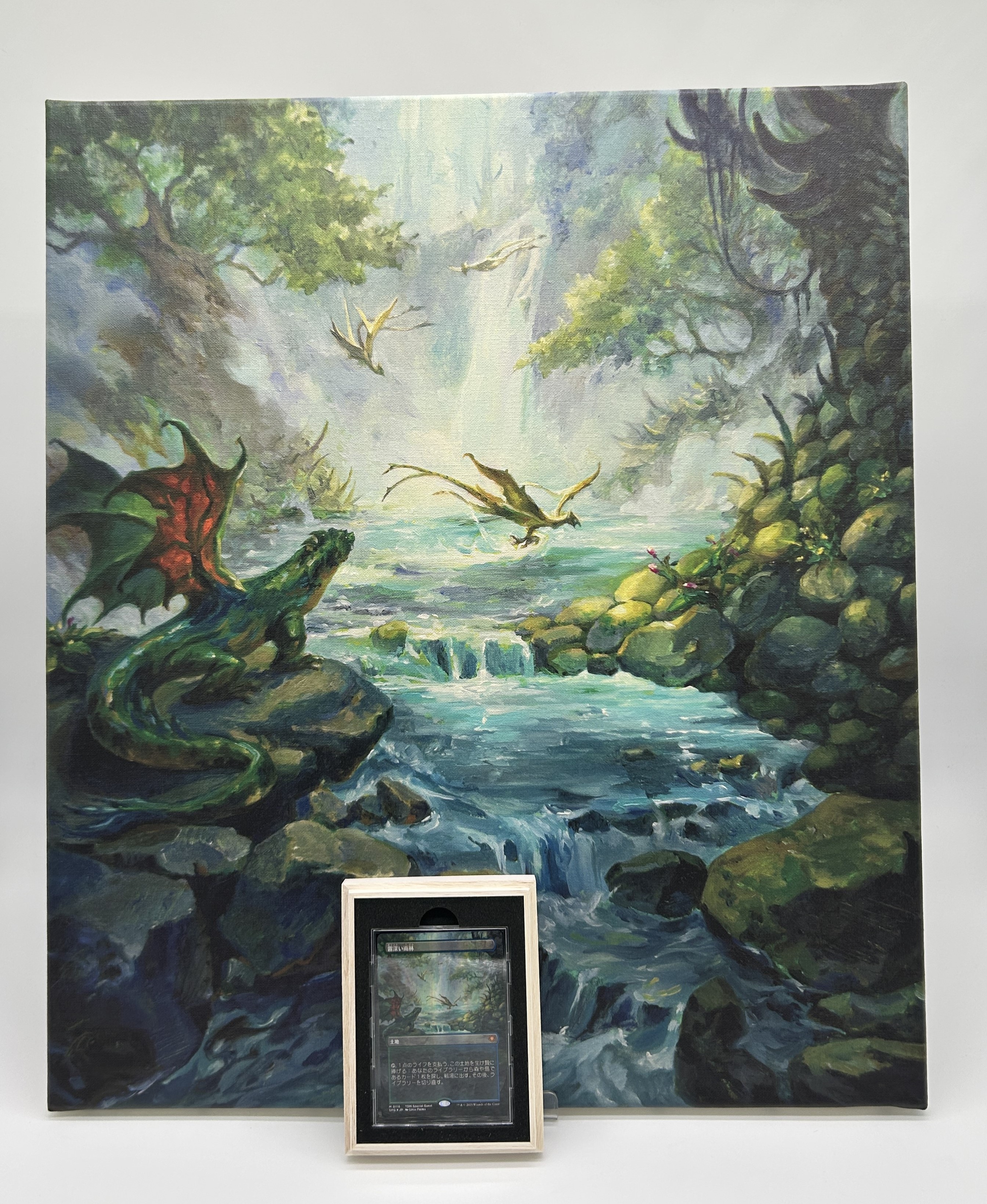 MTG マジック大戦祭 荒地 Wastes キャンバスアート FF 超稀少】MTG