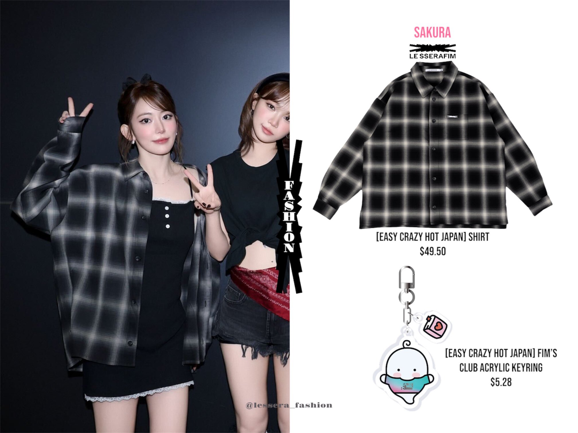 ルセラフィム EASY CRAZY HOT JAPAN フォトTシャツ Mサイズ