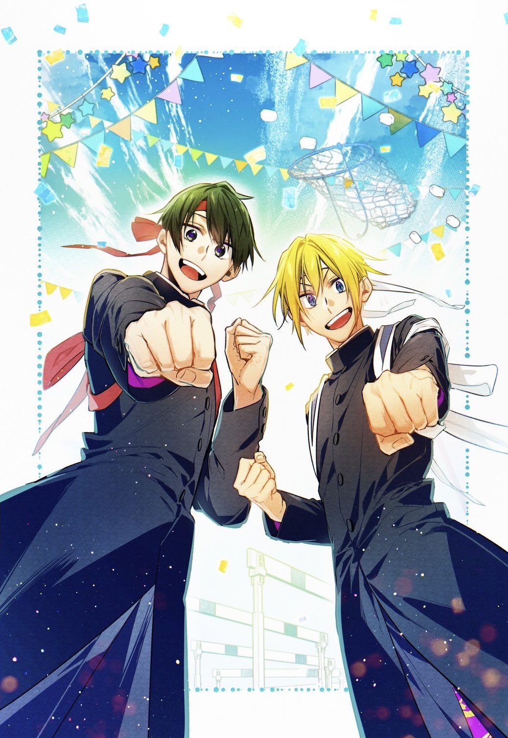 平野と鍵浦 春園ショウ先生 イラスト アクリルパネルA 佐々木と宮野 TV