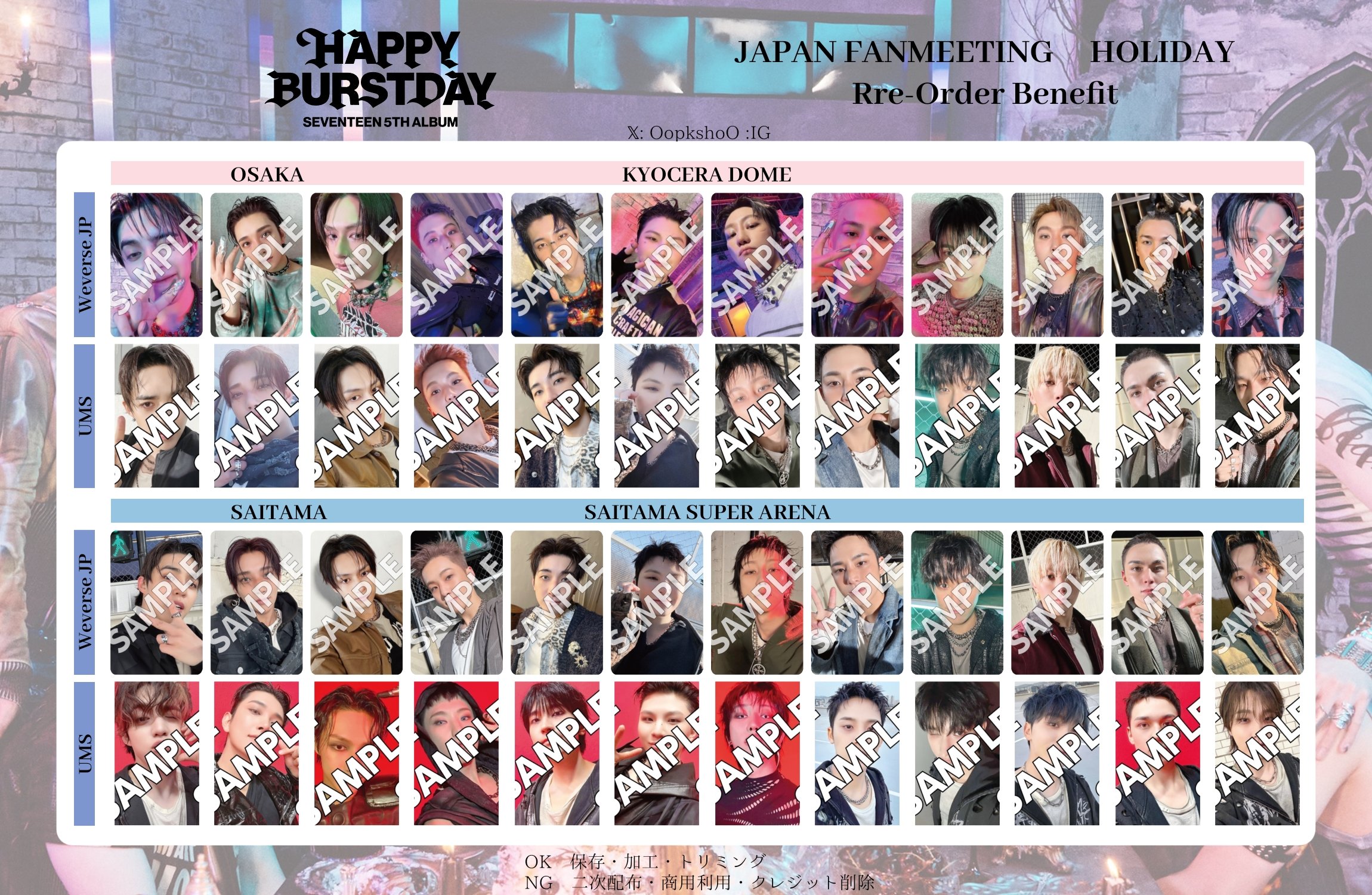 SEVENTEEN 会場限定 東京 トレカ 13枚セット 【公式通販】