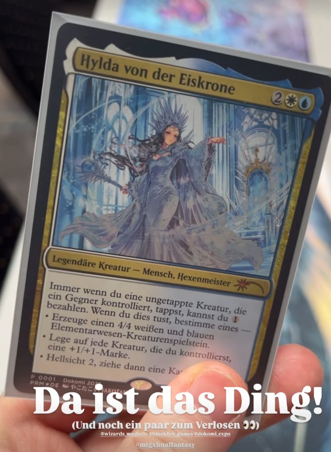 MTG 氷冠のヒルダ ドイツ語版 プロモ foil Dokomi Hylda of the Icy