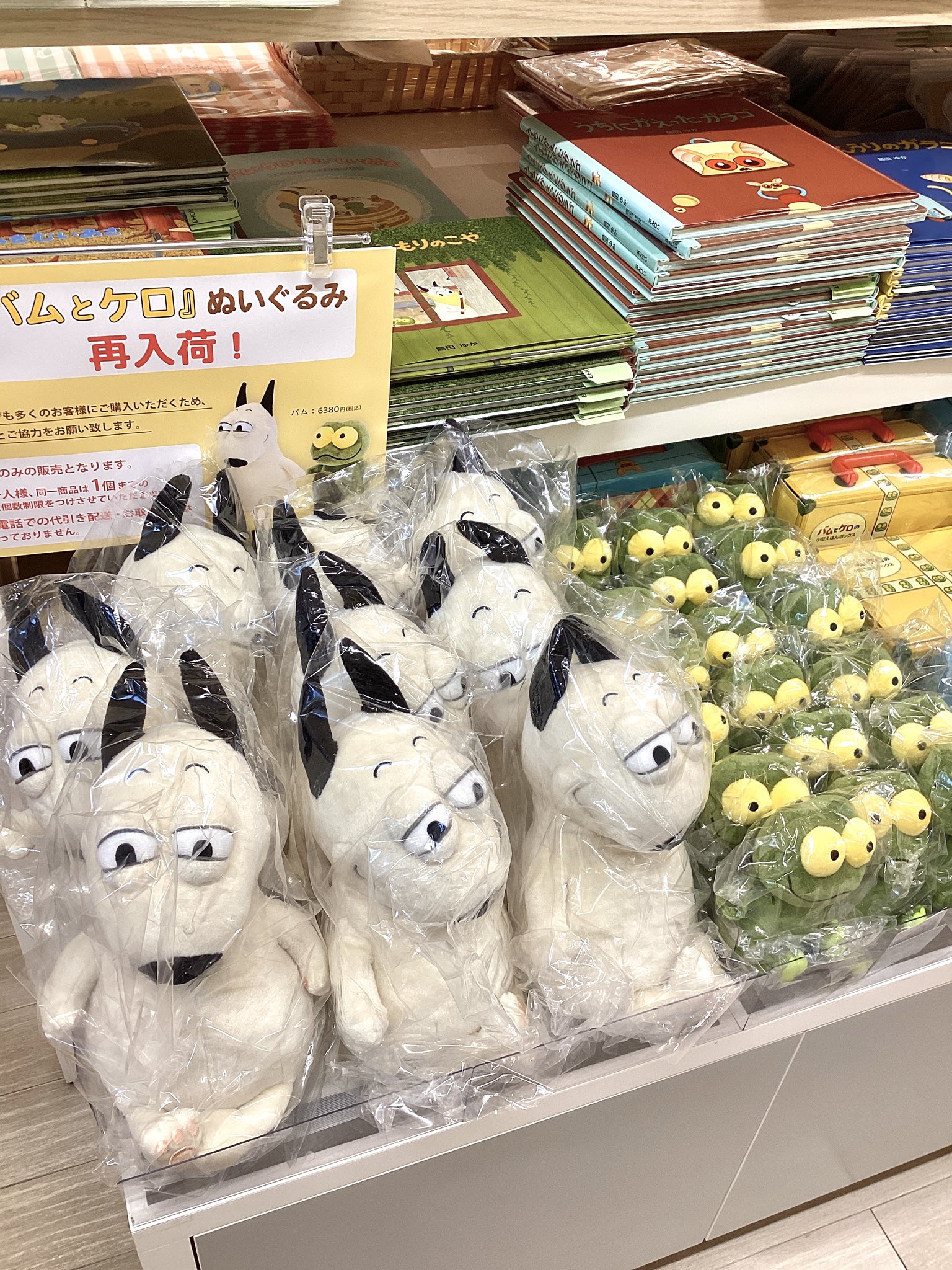 バムとケロシリーズ ぬいぐるみまとめ売り バムちゃんぬいぐるみ完売