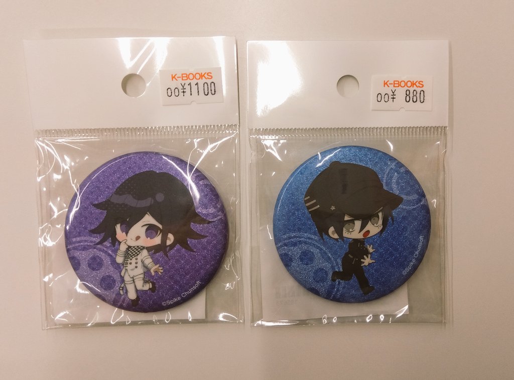 入荷情報】 ダンガンロンパ 上倉エク先生 缶バッジ 王馬 最原 入荷して