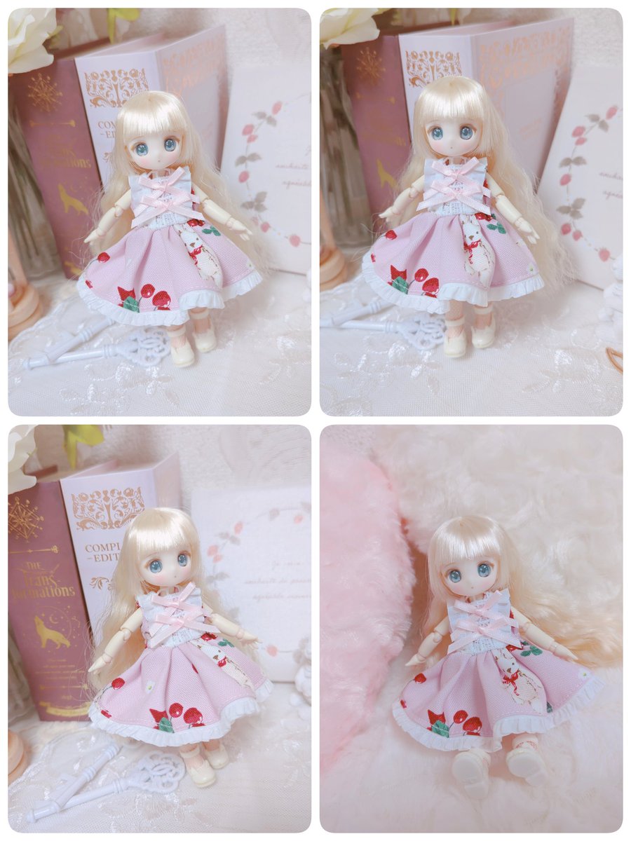 ラビットチェリーワンピース オビツ11サイズ メルカリにて出品中でした