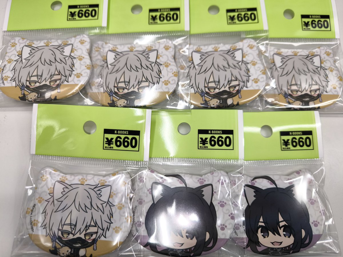 入荷情報】 刀剣乱舞 とうらぶ 刀猫男士 とうにゃん 猫耳缶バッジ