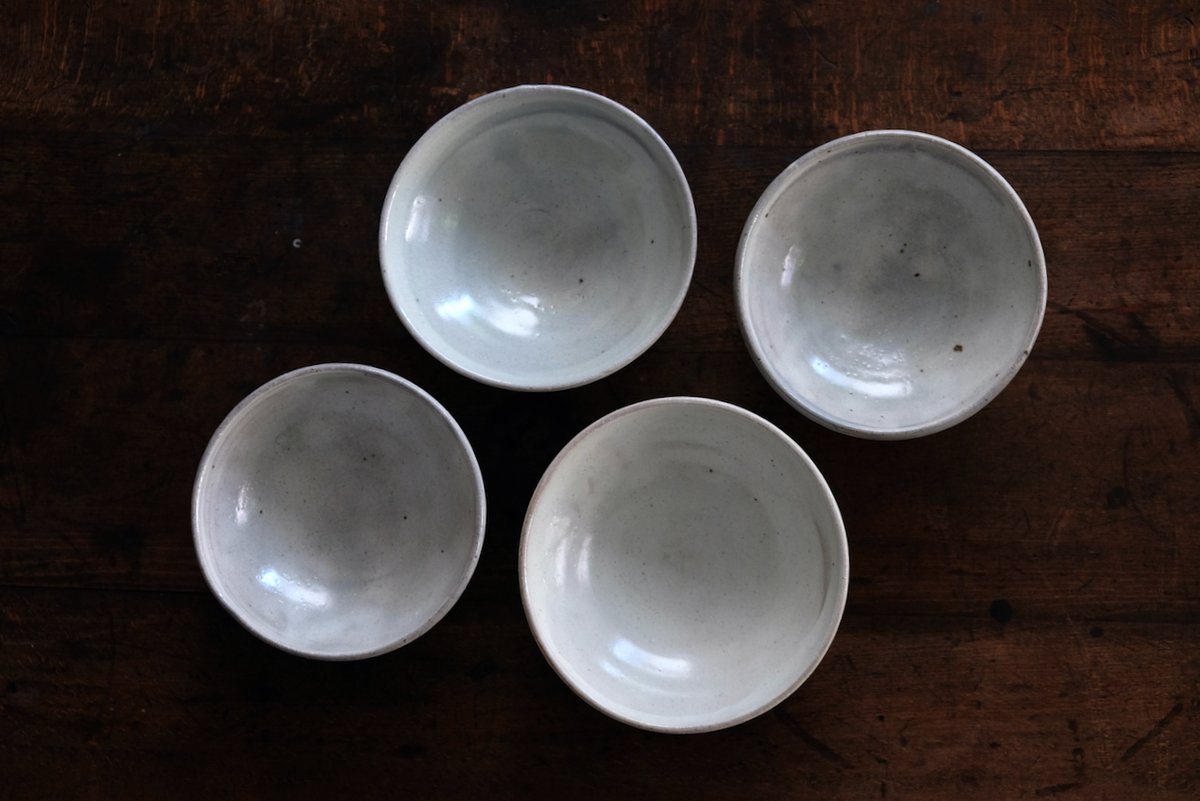 益子・南窓窯・石川雅一さんの粉引丸鉢は、我が家でも大活躍している