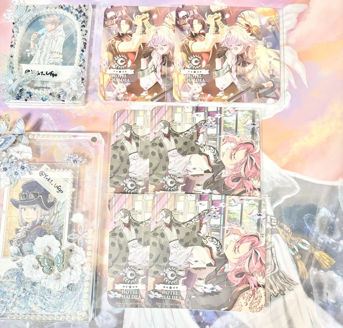 交換】fgo ホテルカルデア コースター 譲:マーリン&太公望・高杉晋作