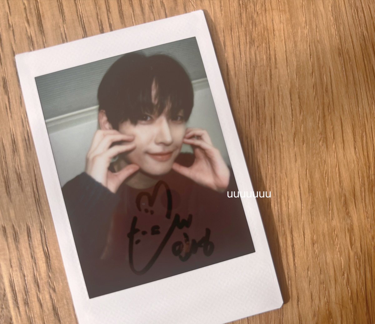 待ってサイン見えなくて気づいてなかった！ サイン入りポラ当たってた