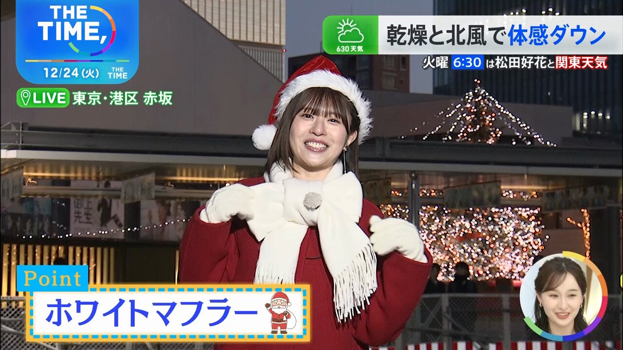 藤嶌果歩 直筆生写真 ネイビーサンタ衣装 日向坂46 - 日向坂46 生