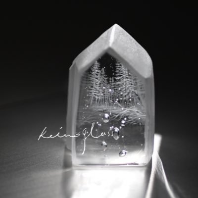 keino glass さんの教会のオブジェ 鹿 keino glass さんの教会の