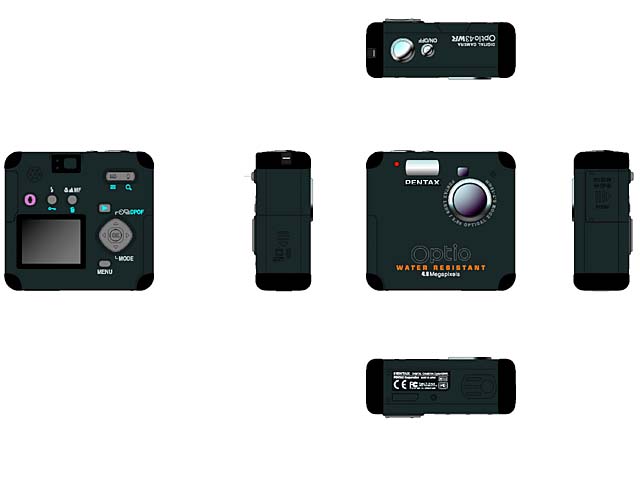 極美品】PENTAX OPTIO 43WR 防水仕様 汚れたら丸洗いできる防水