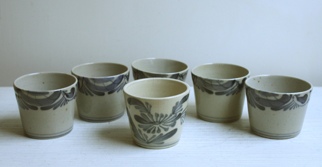 太白手染付鶴文猪口 太白手染付鶴文猪口 太白手染付鶴文猪口 美濃 太白