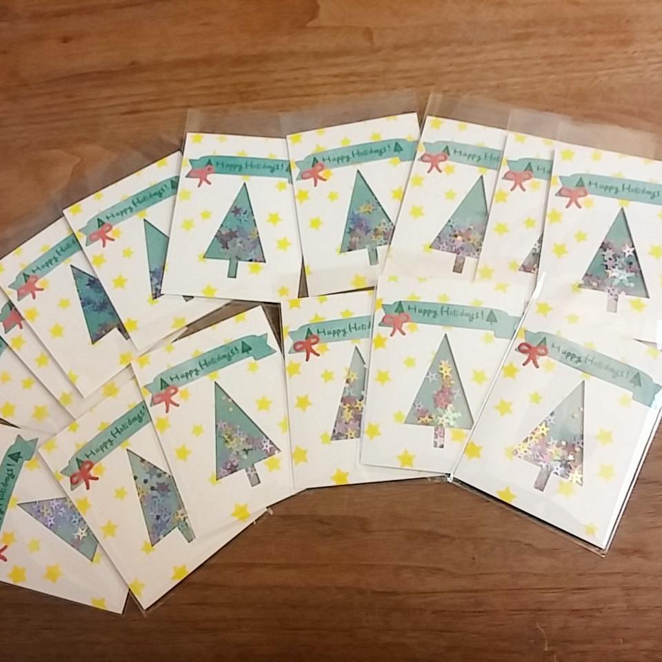 WINTER ❄グリーティングカード♡シェイカー