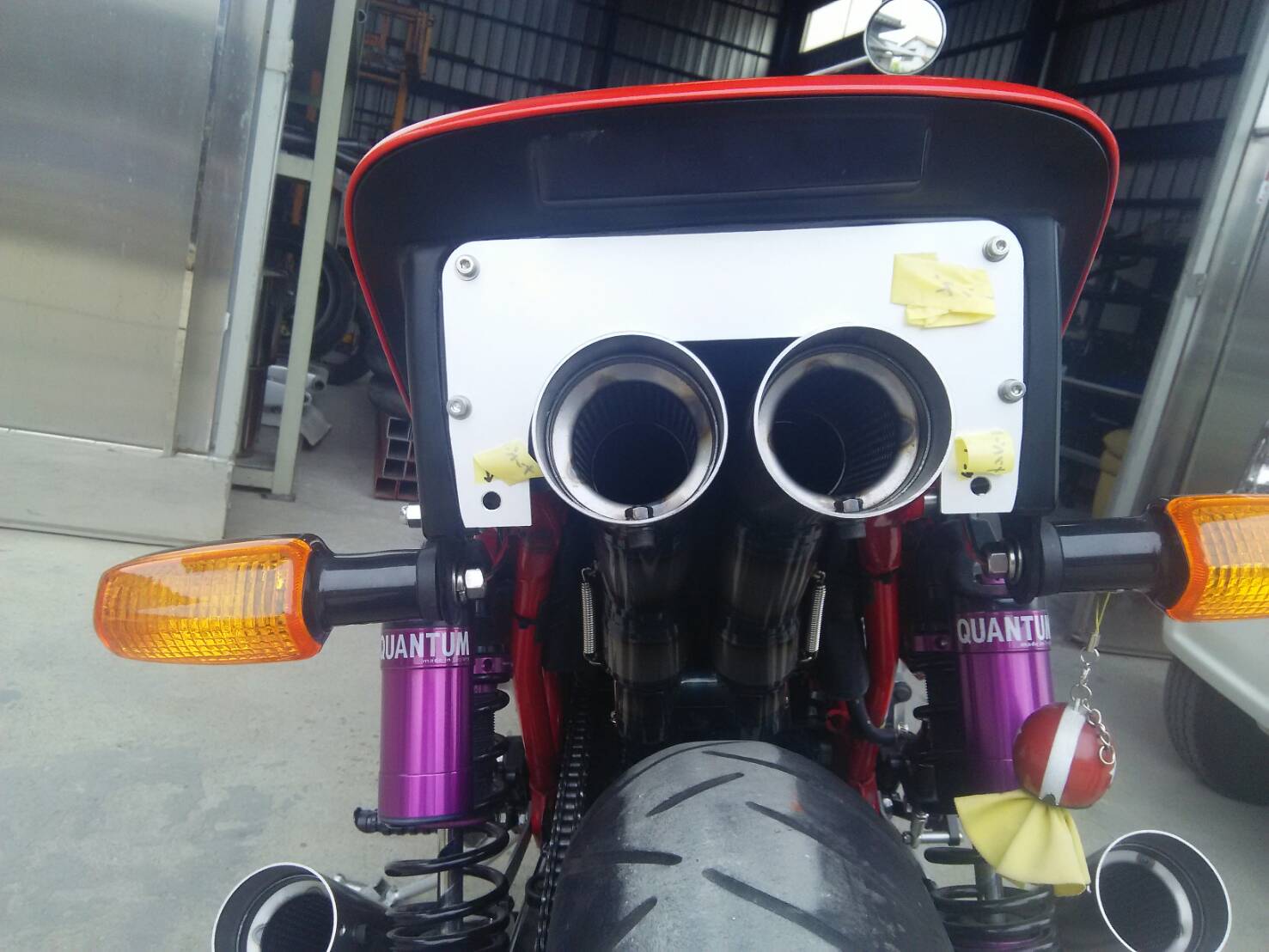 CB750F テールランプガード ロゴ有 /美品RC04アルフィンCB900Fテール