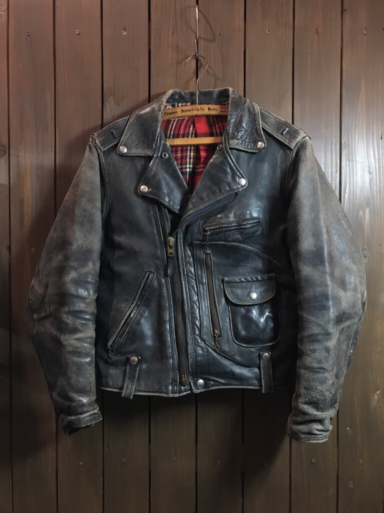 神戸店11/22(水)ヴィンテージ入荷!#5 Leather JKT!1950's D-Pocket