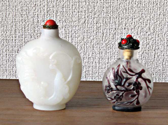 鼻煙壷(びえんこ)《BIYANFU》 : ガラスの舞台