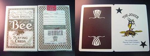 Bee Wynn ブラウン カジノ用レアデック 未開封 Bee Wynn deck（old deck）