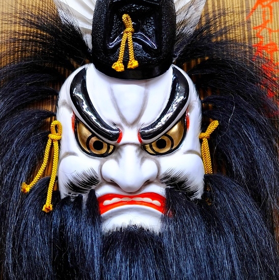 神楽面 石見神楽 広島神楽 神楽面 日下義明昨 広島神楽 石見神楽