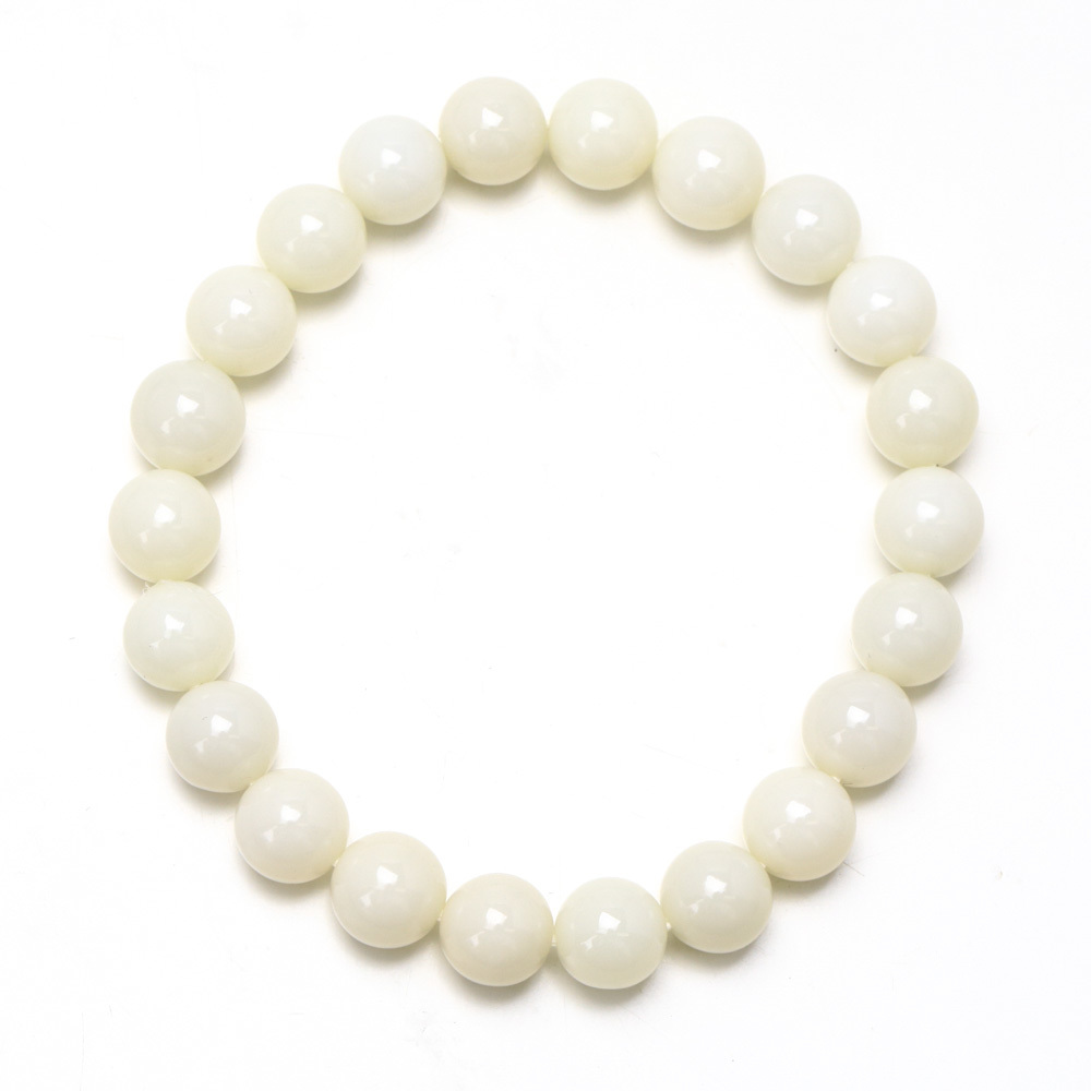 中国四大玉石のひとつ「和田玉」ブレスレット : 石の音