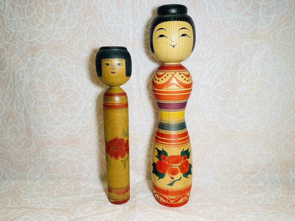 こけし18体 伝統的なこけし人形18体セット 昭和レトロ 創作小芥子