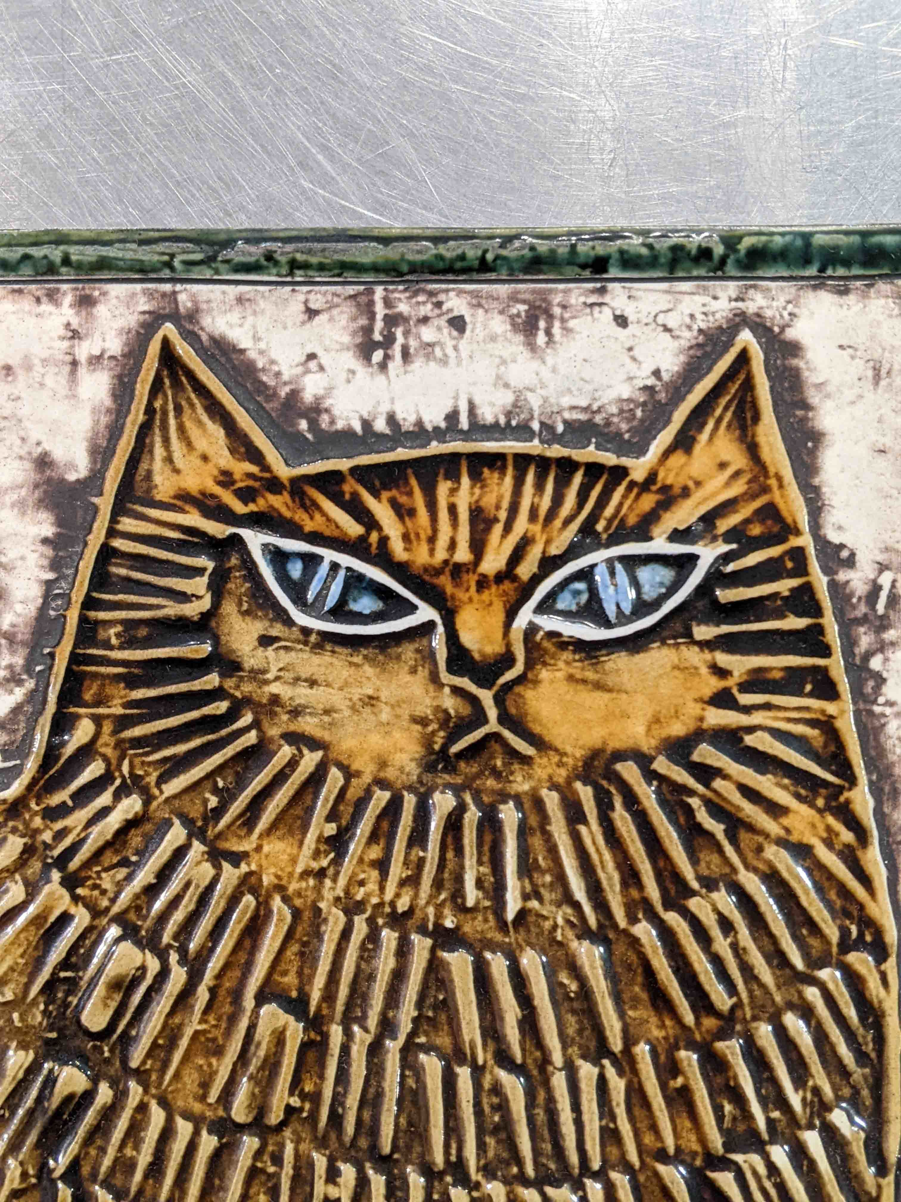 Lisa Larson/リサラーソン】壁掛け陶板 UNIK Katt/ユニークシリーズ 猫