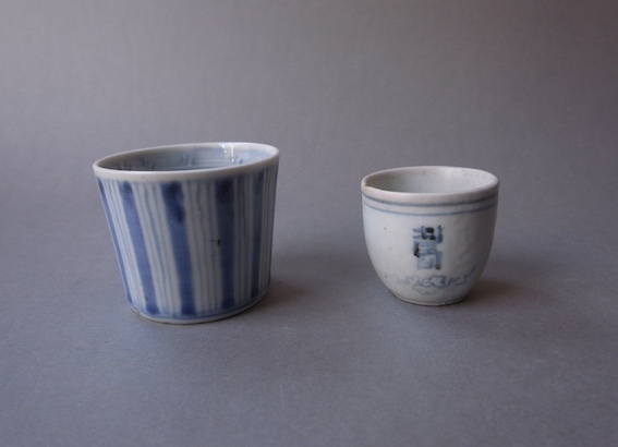 古伊万里 平戸 染付阿古陀徳利 三川内焼 花器 古道具 アンティーク 検:李