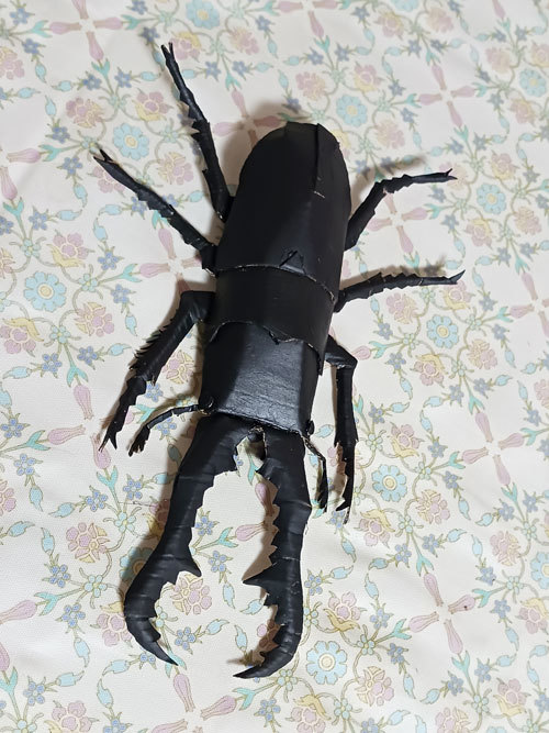 段ボールで作るクワガタ : プライベートサロン【たまゆら庵】：各種