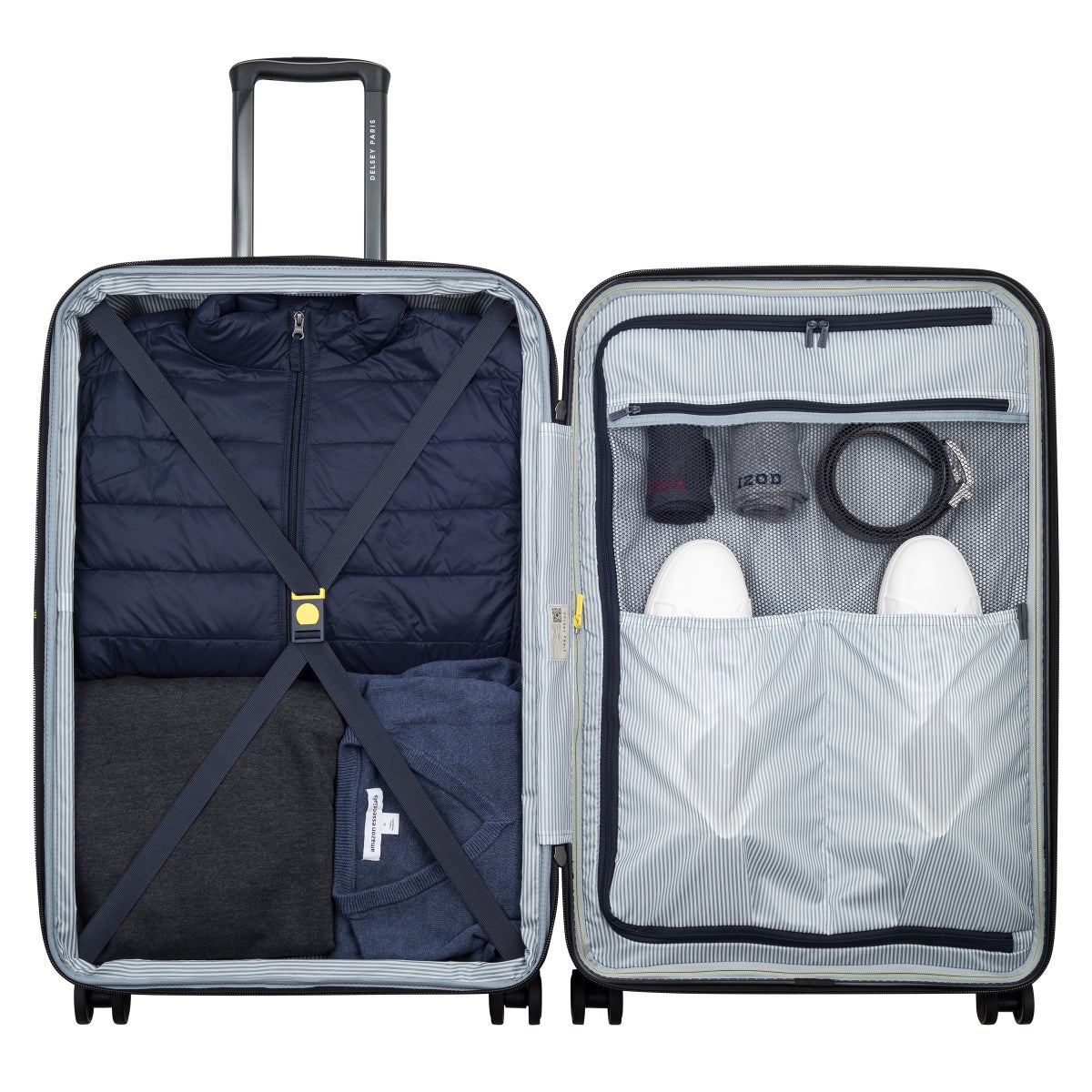 NEW - Delsey Paris Helium Edge Green 2-piece Hardside Luggage Set