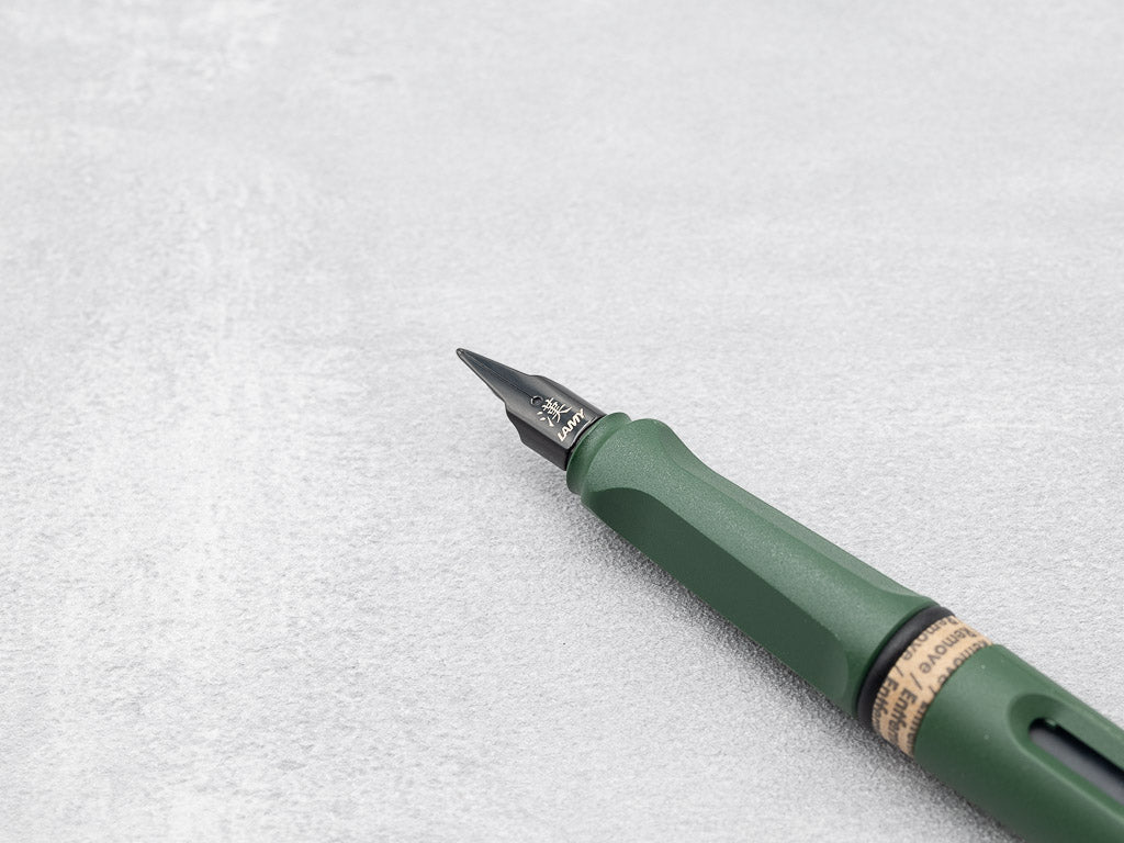 限定】LAMY フィールドグリーン×ゴールドクリップ 万年筆 漢字ニブ