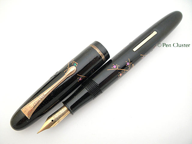 PLATINUM 蒔絵万年筆 梅と鶯 昭和レトロ PLATINUM 蒔絵万年筆 梅と鶯