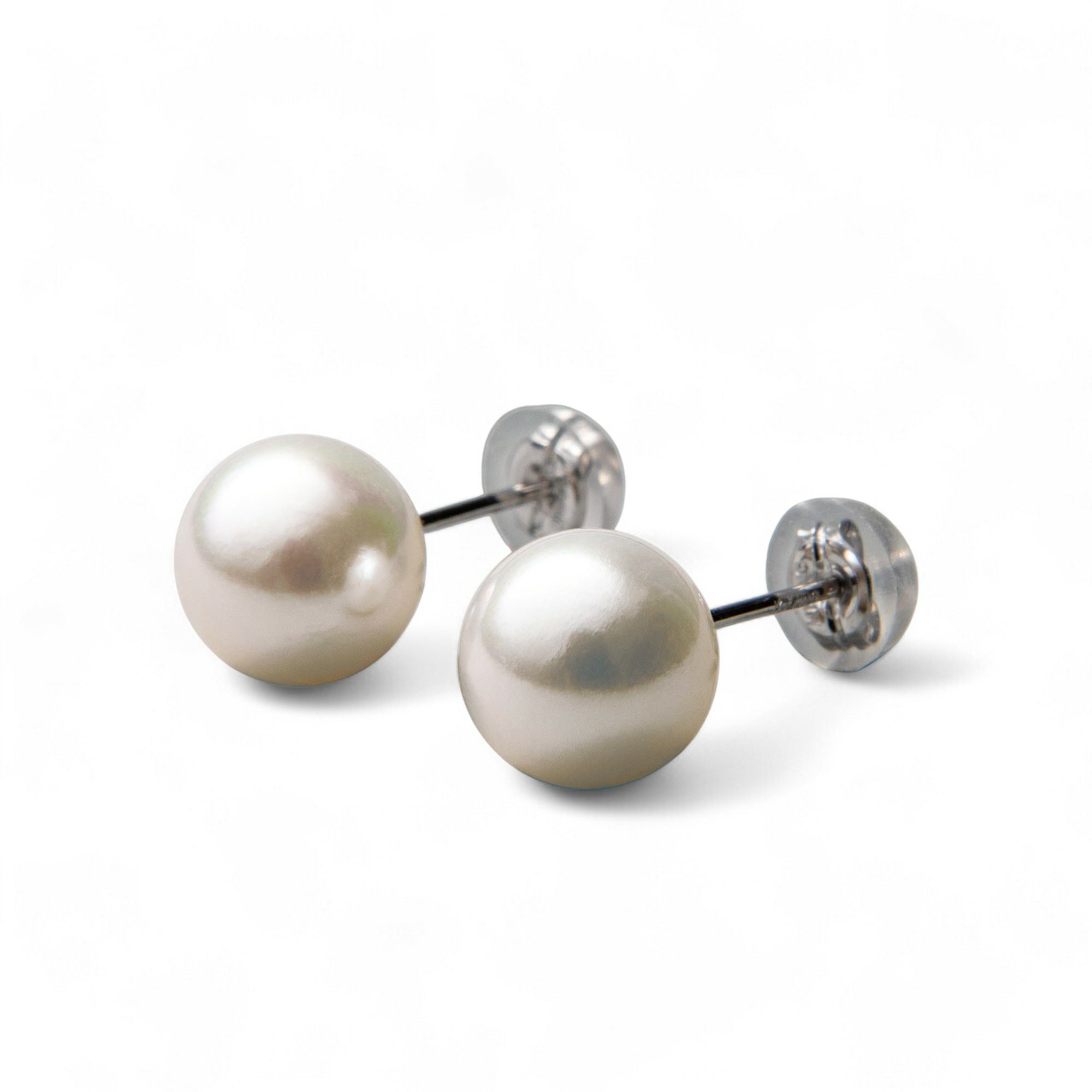 LUXE タヒチ黒蝶真珠 ピアス9mmUP K14WG | 南洋真珠ピアス・イヤリング