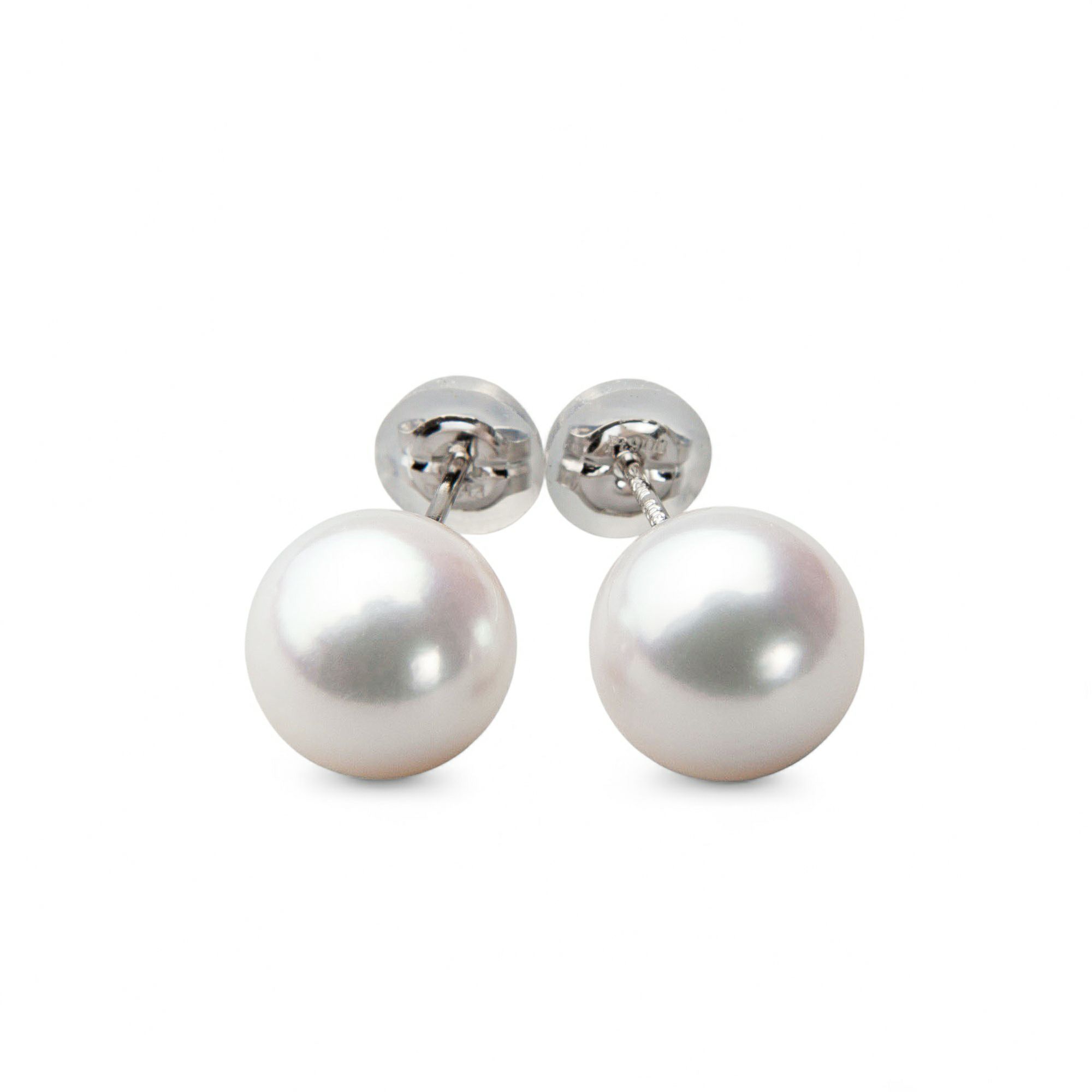 オーロラ花珠真珠 ピアス8.5-9.0mm PT900 | 花珠真珠ピアス・イヤリング