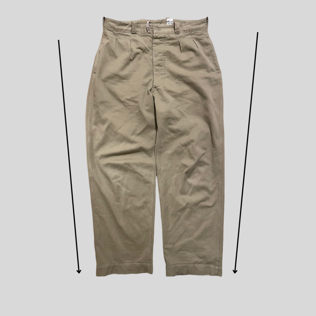 フランス軍】1950s 60s M52 チノパン2タックベージュ