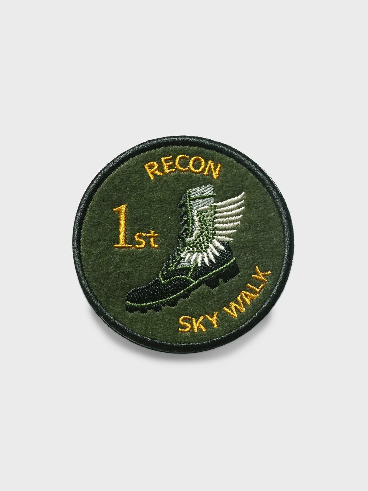 米軍 ベトナム戦 希少ホワイト U.S. ARMY 刺繍パッチ 米軍 ベトナム戦