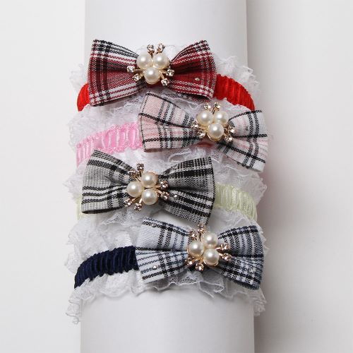 215】 犬用チョーカー トリミングリボン お名前チューリップMIX 100個