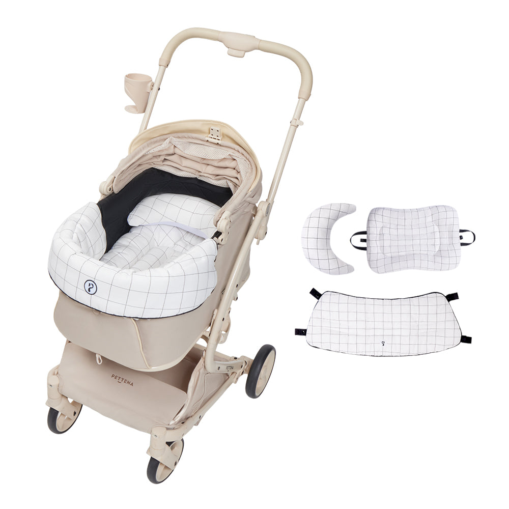 ワンタッチ折りたたみペットカート MILOU｜多頭飼い対応・小型〜中型犬